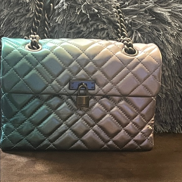 Kurt Geiger Metallic Quilted Shoulder Bag - Picture 1 of 5